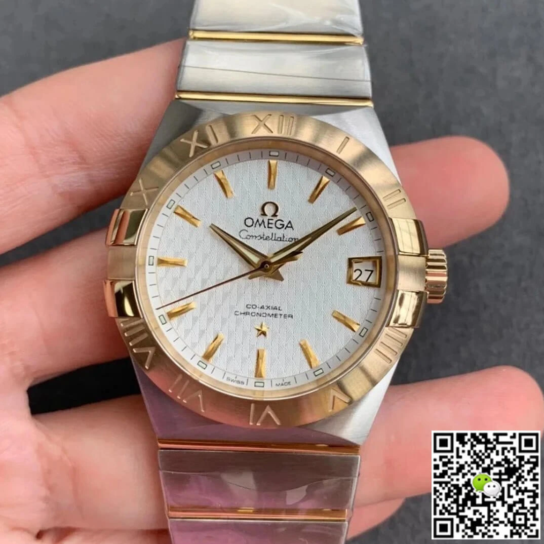 Omega Constellation 123.20.38.21.02.006 VS Factory 1:1 Best Edition Replica Watch Gold Bezel